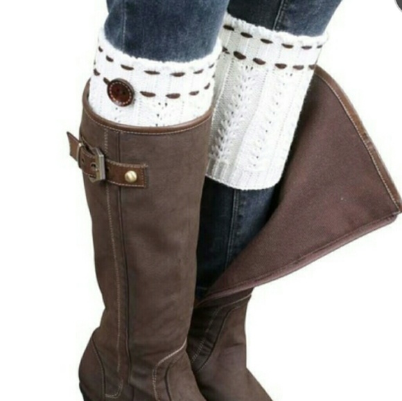 Shoes - Cable Knit Boot Socks/Cuffs